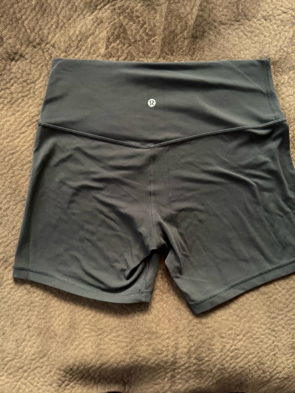 lululemon athletica Black High-Rise Workout Shorts 5” inseam